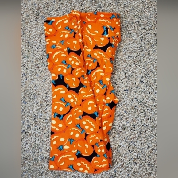 LuLaRoe Pumpkin Leggings One Size - Picture 2 of 2
